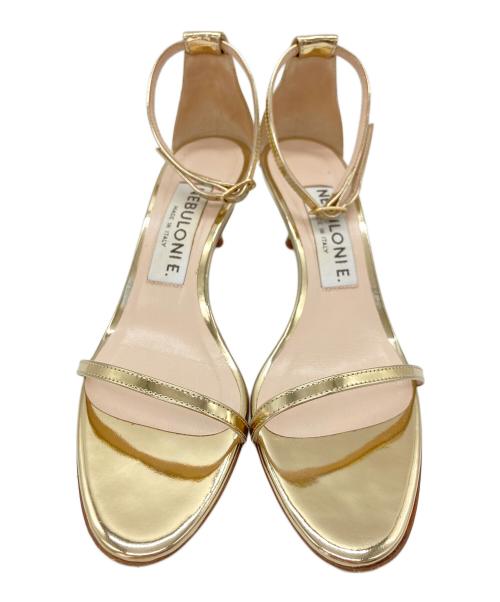 NEBULONIE（ネブローニ）NEBULONIE (ネブローニ) ストラップサンダル ゴールド サイズ:37の古着・服飾アイテム