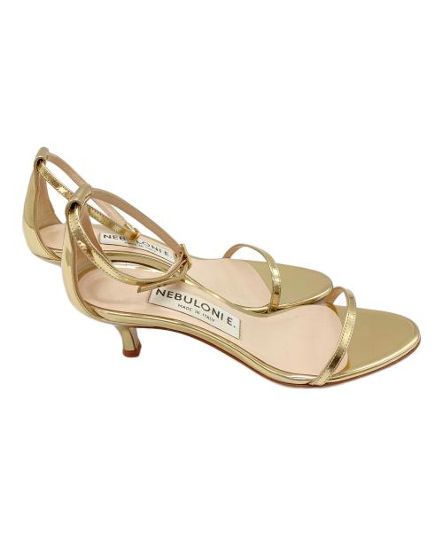 NEBULONIE（ネブローニ）NEBULONIE (ネブローニ) ストラップサンダル ゴールド サイズ:37の古着・服飾アイテム