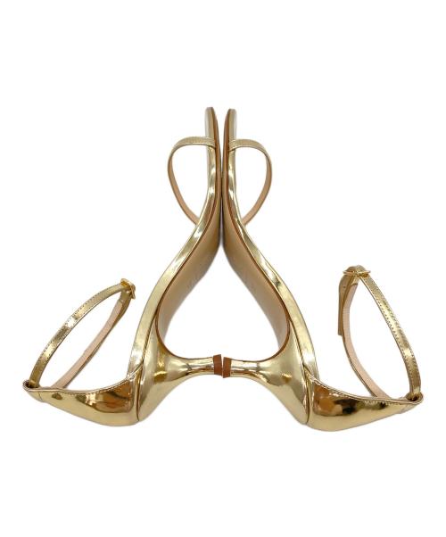 NEBULONIE（ネブローニ）NEBULONIE (ネブローニ) ストラップサンダル ゴールド サイズ:37の古着・服飾アイテム