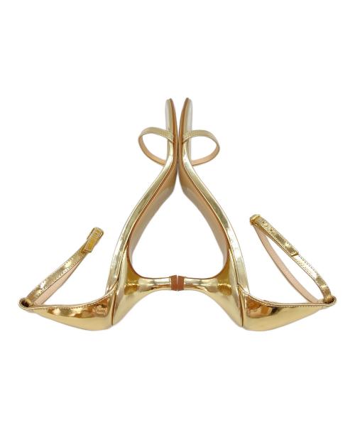 NEBULONIE（ネブローニ）NEBULONIE (ネブローニ) ストラップサンダル ゴールド サイズ:37の古着・服飾アイテム