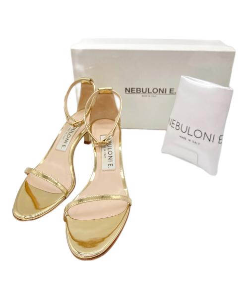 NEBULONIE（ネブローニ）NEBULONIE (ネブローニ) ストラップサンダル ゴールド サイズ:37の古着・服飾アイテム
