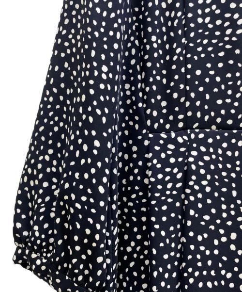 Max Mara Studio（マックスマーラ ストゥディオ）MAX MARA STUDIO (マックスマーラ ストゥディオ) ドットワンピース ネイビー サイズ:40 未使用品の古着・服飾アイテム