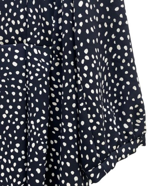 Max Mara Studio（マックスマーラ ストゥディオ）MAX MARA STUDIO (マックスマーラ ストゥディオ) ドットワンピース ネイビー サイズ:40 未使用品の古着・服飾アイテム