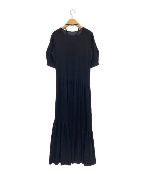 MURRAL（ミューラル）MURRAL (ミューラル) Leaf vein jersey dress ブラック サイズ:2の古着・服飾アイテム