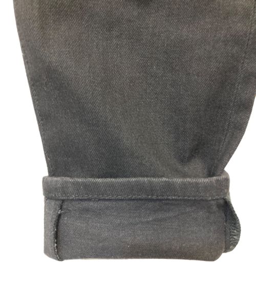 Saint Laurent Paris（サンローランパリ）Saint Laurent Paris (サンローランパリ) ジップフライ ロゴタグスキニーパンツ ブラック サイズ:29の古着・服飾アイテム