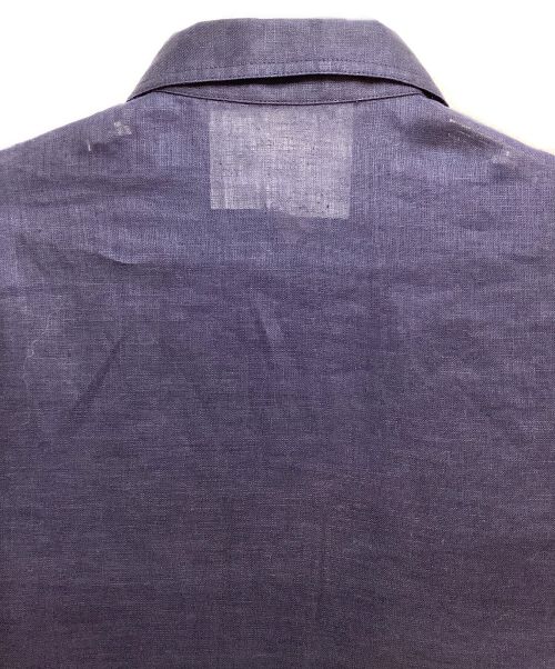 CHANEL（シャネル）CHANEL (シャネル) リネンシャツ ネイビー サイズ:38の古着・服飾アイテム