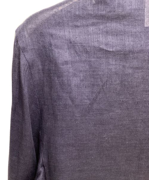 CHANEL（シャネル）CHANEL (シャネル) リネンシャツ ネイビー サイズ:38の古着・服飾アイテム