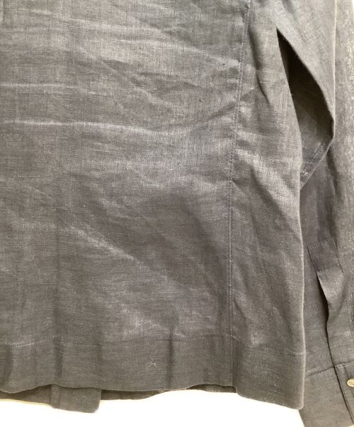 CHANEL（シャネル）CHANEL (シャネル) リネンシャツ ネイビー サイズ:38の古着・服飾アイテム