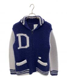 WTAPS（ダブルタップス）の古着「カウチンニットカーディガン」｜ネイビー×グレー