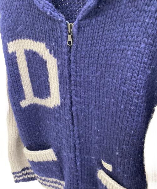 WTAPS（ダブルタップス）WTAPS (ダブルタップス) カウチンニットカーディガン ネイビー×グレー サイズ:②の古着・服飾アイテム