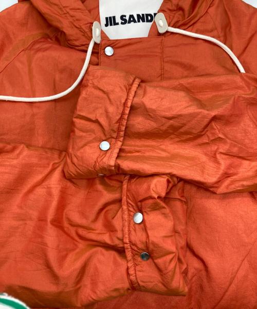 JIL SANDER+（ジルサンダープラス）JIL SANDER+ (ジルサンダープラス) シルク アノラックジャケット オレンジ サイズ:46の古着・服飾アイテム