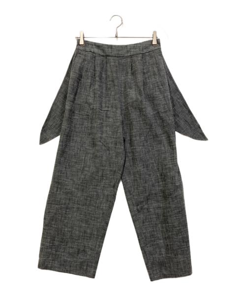 BEARDSLEY（ビアズリー）BEARDSLEY (ビアズリー) 前結びパンツ グレー サイズ:FREEの古着・服飾アイテム