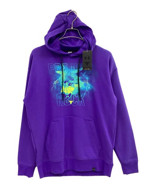 UNDER ARMOUR（アンダーアーマー）UNDER ARMOUR (アンダーアーマー) プルオーバーパーカー パープル サイズ:LG 未使用品の古着・服飾アイテム