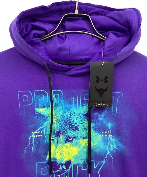 UNDER ARMOUR（アンダーアーマー）UNDER ARMOUR (アンダーアーマー) プルオーバーパーカー パープル サイズ:LG 未使用品の古着・服飾アイテム