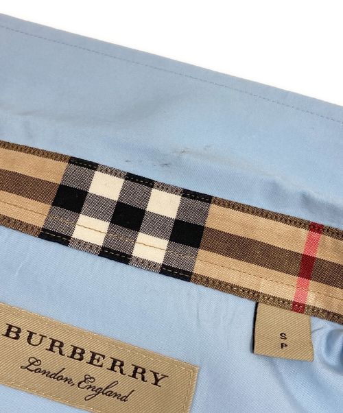 BURBERRY（バーバリー）BURBERRY (バーバリー) Stretch Cotton Short-sleeve Oxford Shirt スカイブルー サイズ:Sの古着・服飾アイテム