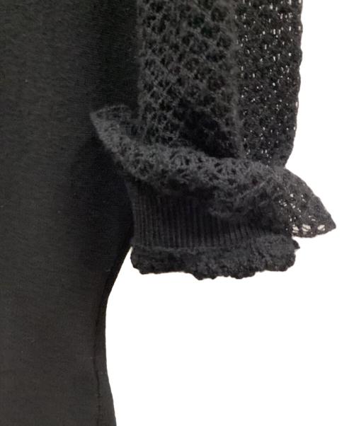 Chloe（クロエ）Chloe (クロエ) パフスリーブニット ブラック サイズ:Mの古着・服飾アイテム