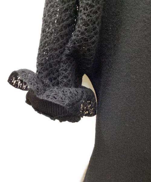 Chloe（クロエ）Chloe (クロエ) パフスリーブニット ブラック サイズ:Mの古着・服飾アイテム