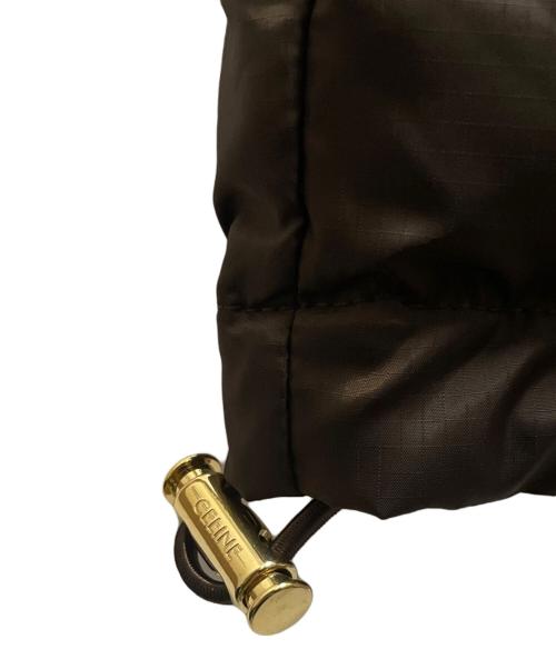 CELINE（セリーヌ）CELINE (セリーヌ) TRIOMPHE CROPPED DOWN JACKET ブラウン サイズ:38の古着・服飾アイテム