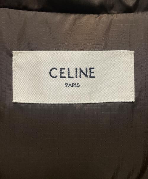 CELINE（セリーヌ）CELINE (セリーヌ) TRIOMPHE CROPPED DOWN JACKET ブラウン サイズ:38の古着・服飾アイテム