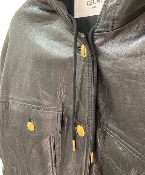 CELINE（セリーヌ）CELINE (セリーヌ) フードトラックジャケット ブラック サイズ:38の古着・服飾アイテム
