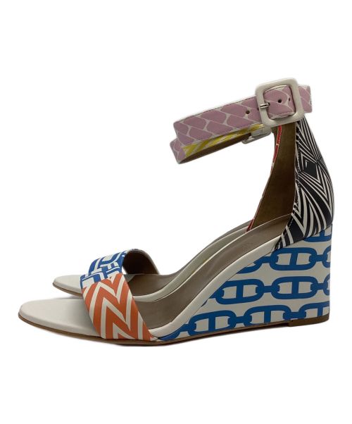 HERMES（エルメス）HERMES (エルメス) アンクルストラップウェッジソールサンダル サイズ:38の古着・服飾アイテム