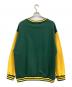 X-LARGE (エクストララージ) クルーネックスウェット イエロー×グリーン サイズ:XL 未使用品：5000円