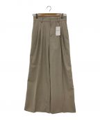 DEUXIEME CLASSEドゥーズィエム クラス）の古着「Tuck Wide パンツ」｜ベージュ