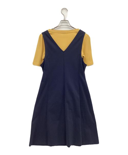 BLUE LABEL CRESTBRIDGE（ブルーレーベルクレストブリッジ）BLUE LABEL CRESTBRIDGE (ブルーレーベルクレストブリッジ) ジャンパースカートセットアップ イエロー サイズ:36 未使用品の古着・服飾アイテム