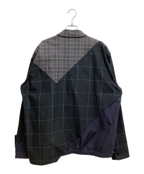 sacai（サカイ）sacai (サカイ) CHECKED PANELLED JACKET（チェックドパネルドジャケット） マルチカラー サイズ:2の古着・服飾アイテム
