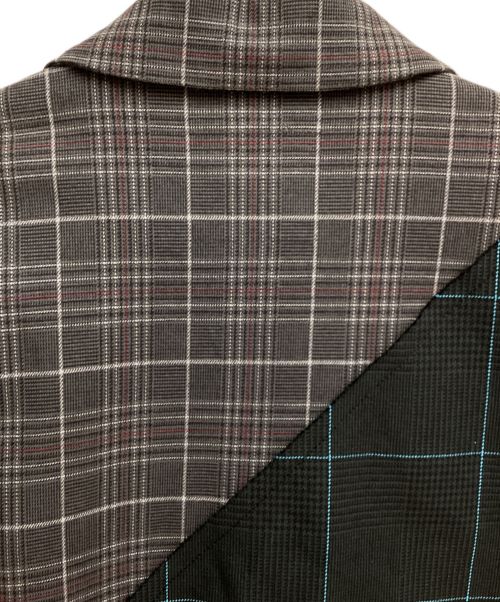 sacai（サカイ）sacai (サカイ) CHECKED PANELLED JACKET（チェックドパネルドジャケット） マルチカラー サイズ:2の古着・服飾アイテム