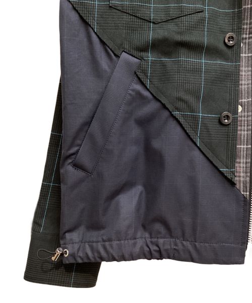 sacai（サカイ）sacai (サカイ) CHECKED PANELLED JACKET（チェックドパネルドジャケット） マルチカラー サイズ:2の古着・服飾アイテム