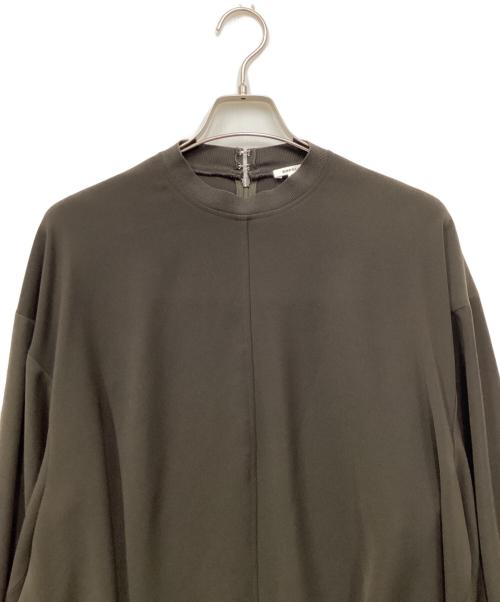 ENFOLD（エンフォルド）ENFOLD (エンフォルド) ミリオーネリブBOXブラウス オリーブ サイズ:38の古着・服飾アイテム