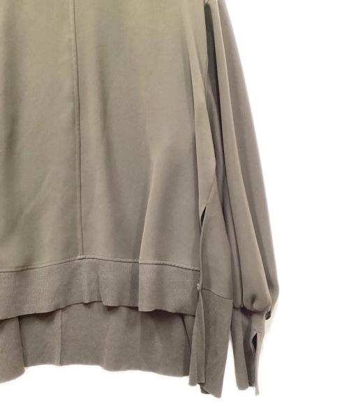 ENFOLD（エンフォルド）ENFOLD (エンフォルド) ミリオーネリブBOXブラウス オリーブ サイズ:38の古着・服飾アイテム