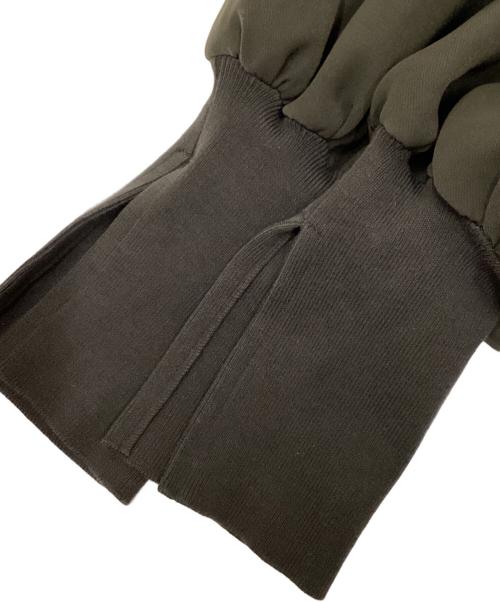 ENFOLD（エンフォルド）ENFOLD (エンフォルド) ミリオーネリブBOXブラウス オリーブ サイズ:38の古着・服飾アイテム