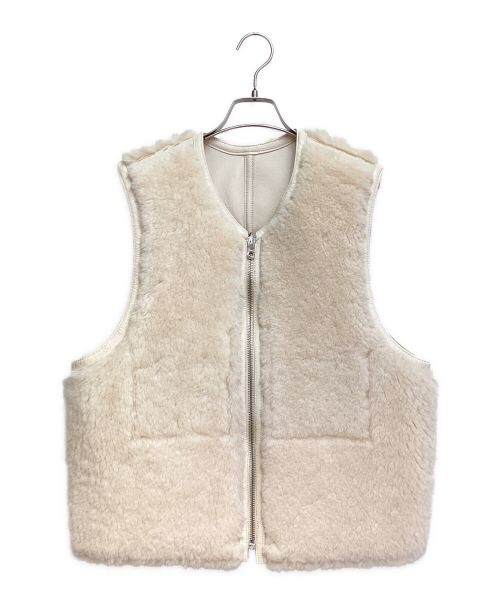 OUR LEGACY（アワーレガシー）OUR LEGACY (アワーレガシー) REVERSIBLE SHEARLING VEST（リバーシブルシアリングベスト） ベージュ サイズ:48の古着・服飾アイテム