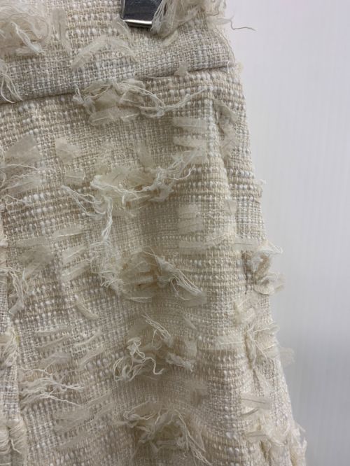 CADUNE（カデュネ）CADUNE (カデュネ) フラッグヤーンスカート アイボリー サイズ:38の古着・服飾アイテム