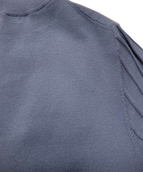 Pinky & Dianne（ピンキーアンドダイアン）Pinky & Dianne (ピンキーアンドダイアン) タックスカートニットワンピース ブルー サイズ:38の古着・服飾アイテム