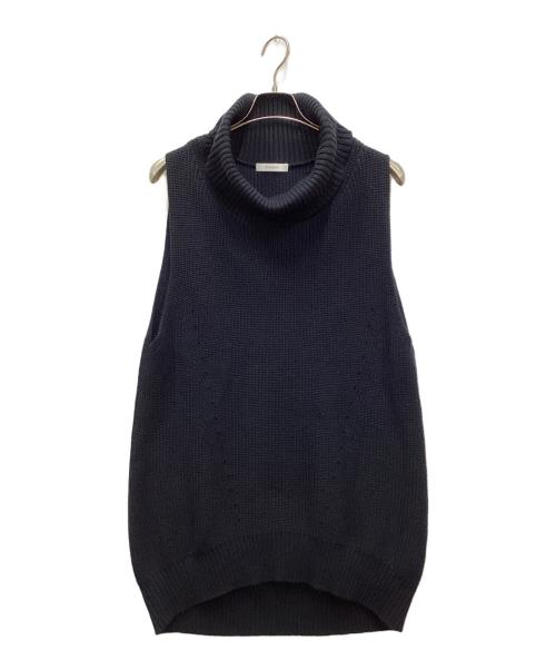 CINOH（チノ）CINOH (チノ) AP STUDIO (エーピーストゥディオ) コットンタートルベスト ブラック サイズ:FREEの古着・服飾アイテム