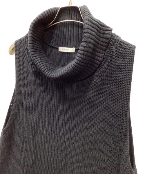 CINOH（チノ）CINOH (チノ) AP STUDIO (エーピーストゥディオ) コットンタートルベスト ブラック サイズ:FREEの古着・服飾アイテム