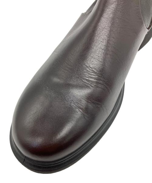 ECCO（エコー）ECCO (エコー) レザーミッドカットブーツ ブラウン サイズ:38の古着・服飾アイテム