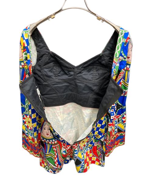 DOLCE & GABBANA（ドルチェ＆ガッバーナ）DOLCE & GABBANA (ドルチェ＆ガッバーナ) シチリアプリントミニワンピース サイズ:38の古着・服飾アイテム