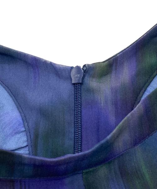 JILL STUART（ジルスチュアート）JILL STUART (ジルスチュアート) シェーディングフラワープリントワンピース パープル サイズ:2の古着・服飾アイテム