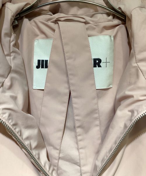 JIL SANDER（ジルサンダー）JIL SANDER (ジルサンダー) Fill Down Hooded Blouson（フィルダウンフーデッドブルゾン） ピンク サイズ:34の古着・服飾アイテム
