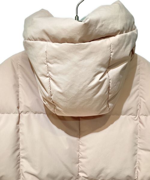 JIL SANDER（ジルサンダー）JIL SANDER (ジルサンダー) Fill Down Hooded Blouson（フィルダウンフーデッドブルゾン） ピンク サイズ:34の古着・服飾アイテム