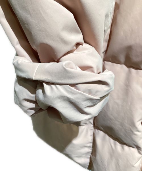 JIL SANDER（ジルサンダー）JIL SANDER (ジルサンダー) Fill Down Hooded Blouson（フィルダウンフーデッドブルゾン） ピンク サイズ:34の古着・服飾アイテム