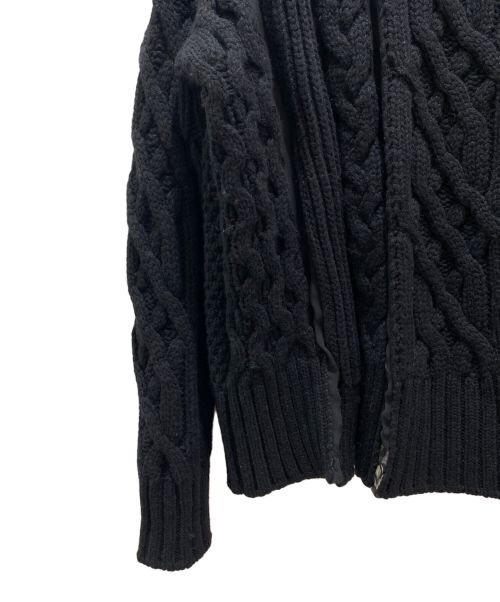 sacai（サカイ）sacai (サカイ) Mix Wool Knit Pullover ブラック サイズ:2の古着・服飾アイテム