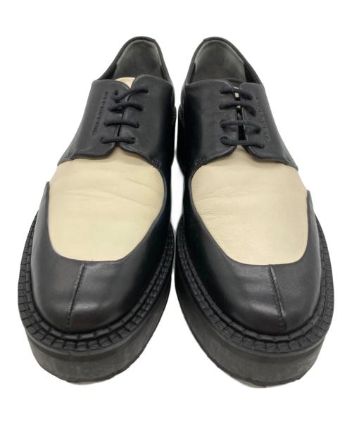 CLERGERIE（クレジュリー）CLERGERIE (クレジュリー) BREEダービーシューズ ブラック×アイボリー サイズ:23の古着・服飾アイテム