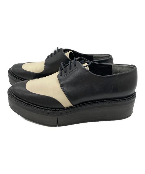 CLERGERIE（クレジュリー）CLERGERIE (クレジュリー) BREEダービーシューズ ブラック×アイボリー サイズ:23の古着・服飾アイテム