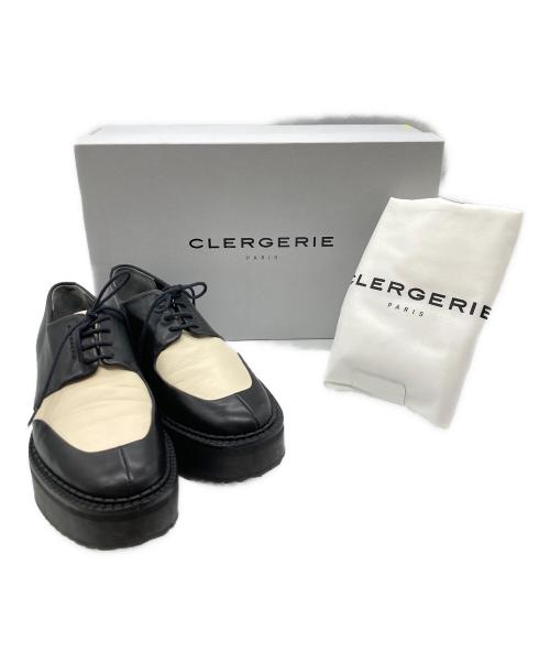 CLERGERIE（クレジュリー）CLERGERIE (クレジュリー) BREEダービーシューズ ブラック×アイボリー サイズ:23の古着・服飾アイテム