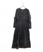 JILL BY JILLSTUARTジル バイ ジルスチュアート）の古着「ホロスコーププリントワンピース」｜ブラック